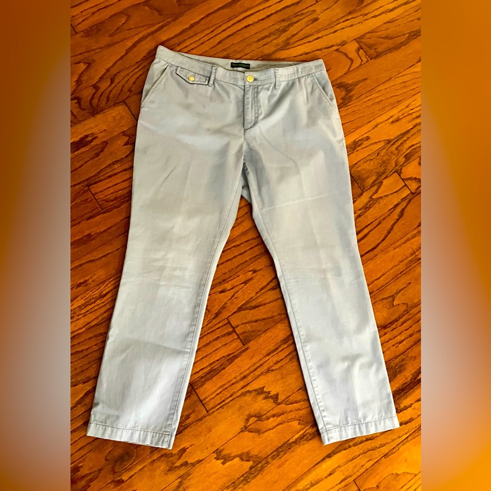 Ralph Lauren Lauren Jeans Company blue pants with the belt, size 14, 100% cotton